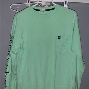 Green simply southern long tee